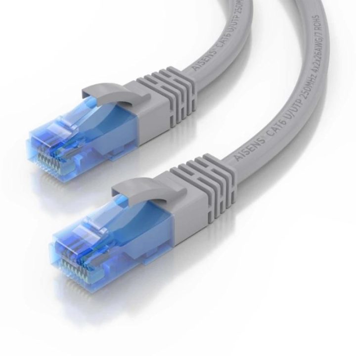AISENS Cat.6 UTP AWG26 CCA RJ45 Patch Cable, Gray, 25 cm