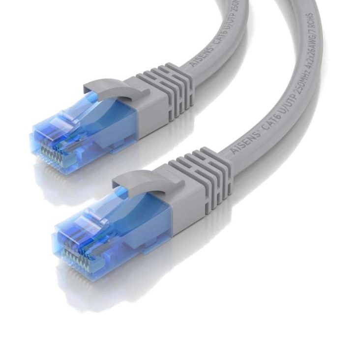 AISENS Cat.6 UTP AWG26 CCA RJ45 Patch Cable, Gray, 25 cm