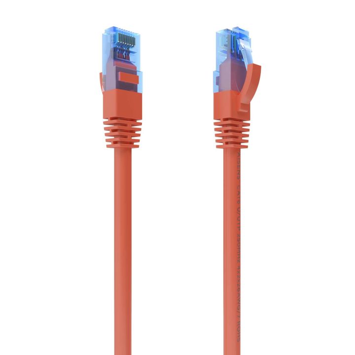 AISENS Cabo de Rede Latiguillo RJ45 Cat.6 UTP AWG26 CCA, Vermelho, 25…