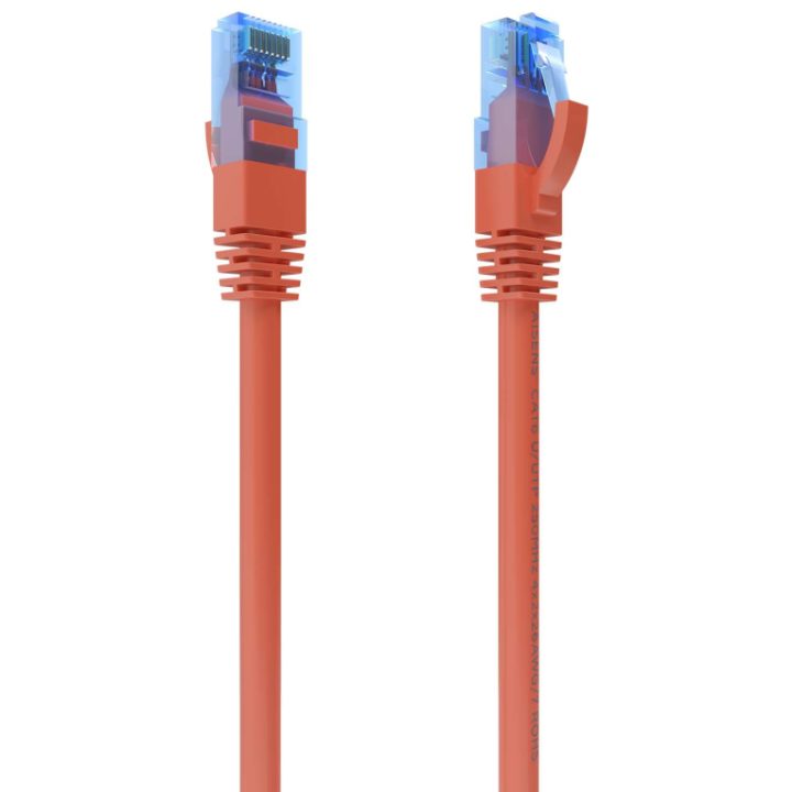 AISENS Cable De Red Latiguillo RJ45 Cat.6 UTP AWG26 CCA, Rojo, 25 cm