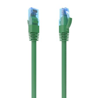 AISENS Cabo de Rede Latiguillo RJ45 Cat.6 UTP AWG26 CCA, Verde, 30 cm