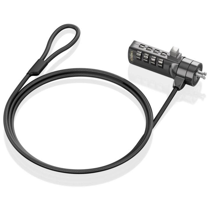 AISENS Security Cable with Combination Lock for Computer, Monitor…