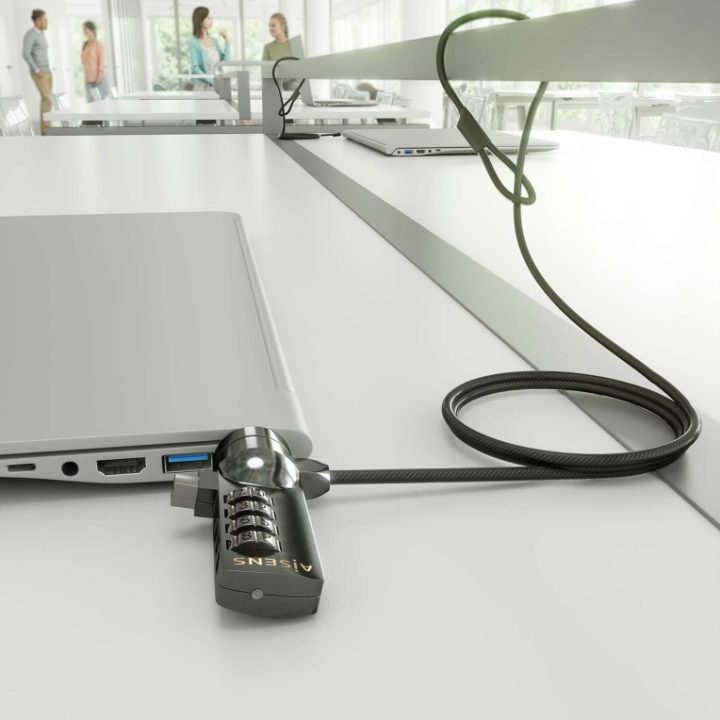 AISENS Security Cable with Combination Lock for Computer, Monitor…