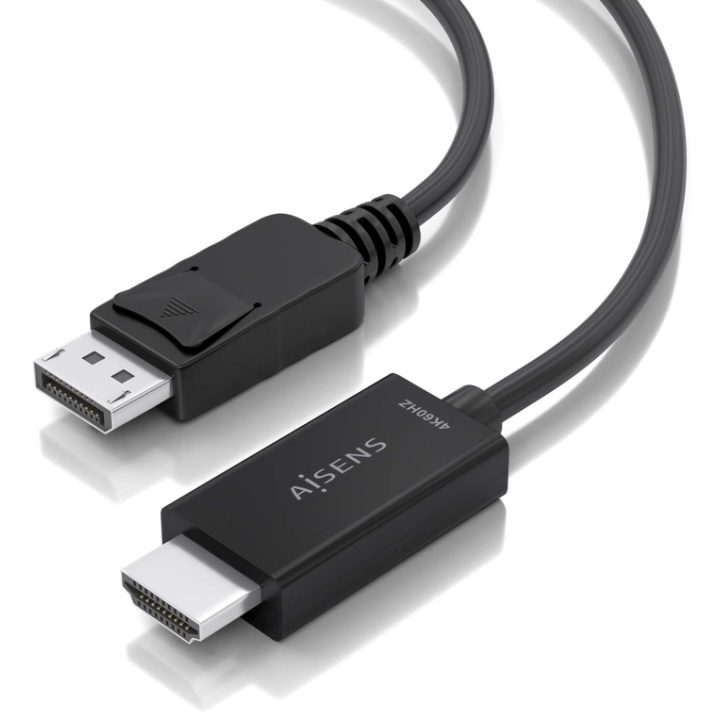 AISENS Cable conversor DisplayPort a HDMI 4K@60Hz, DP/M-HDMI/M…