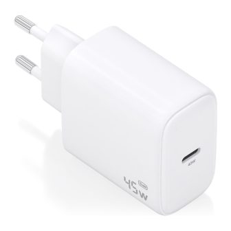 AISENS Cargador GaN 45W, 1xUSB-C PD3.0, Blanco