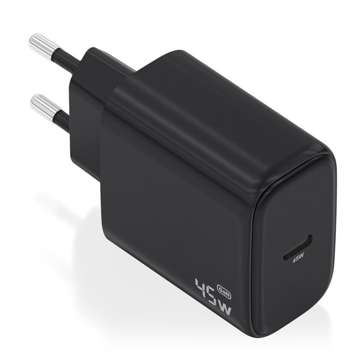 AISENS GaN Charger 45W, 1xUSB-C PD3.0, White