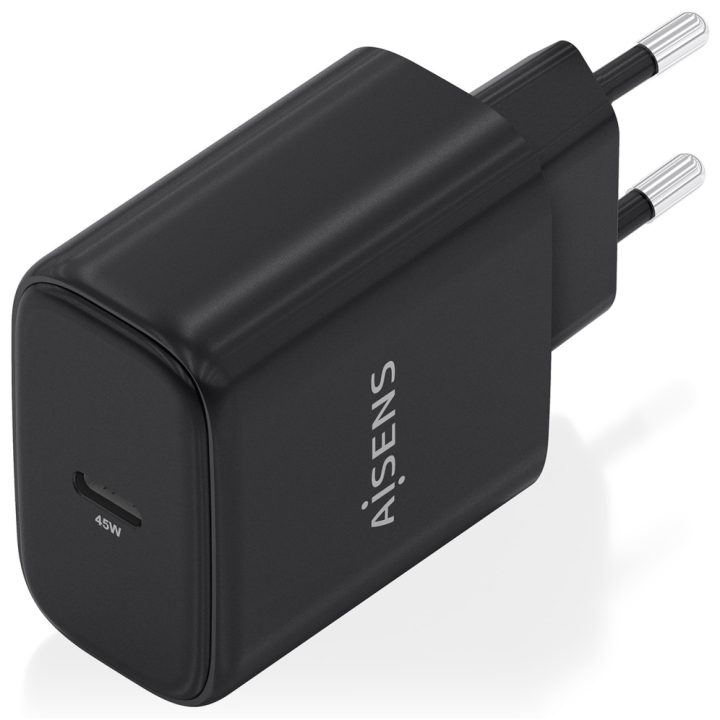 AISENS GaN Charger 45W, 1xUSB-C PD3.0, White