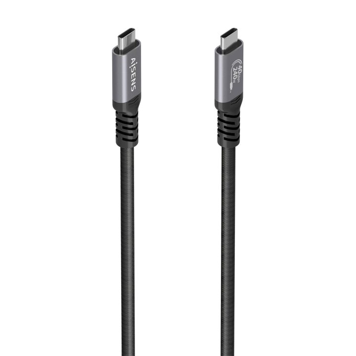 AISENS USB4 Gen3x2 Aluminum Cable 40Gbps 8K@60Hz 5A 48V 240W E-Mark…