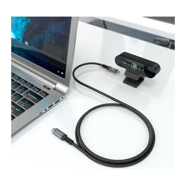 AISENS USB4 Gen3x2 Aluminum Cable 40Gbps 8K@60Hz 5A 48V 240W E-Mark…