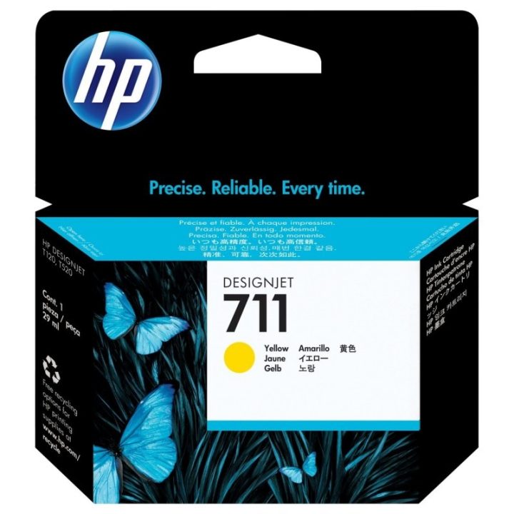 HP Cartucho de tinta DesignJet 711 amarelo de 29 ml