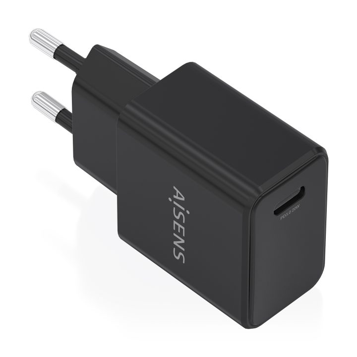 AISENS GaN USB-C PD3.0 Charger 1xUSB-C 20W, White