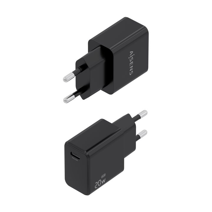 AISENS Cargador GaN USB-C PD3.0 1xUSB-C 20W, Blanco