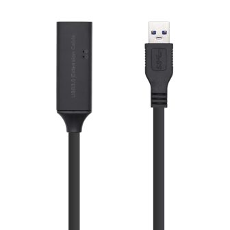AISENS USB 3.0 Extension Cable with Amplifier and Power Supply, Type…