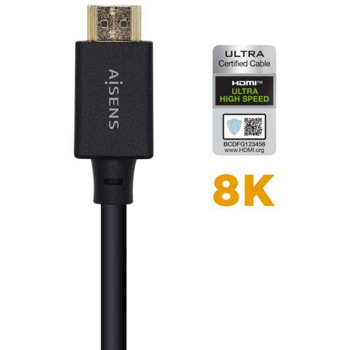 AISENS Cable HDMI V2.1 Ultra Alta Velocidad / HEC Certificado 8k@60Hz…