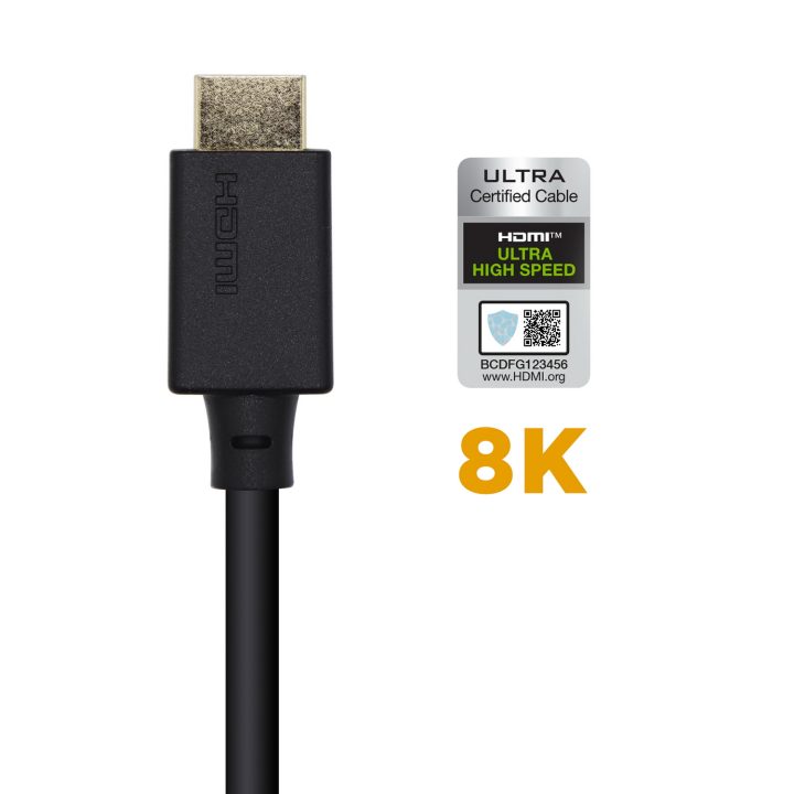 AISENS HDMI Cable V2.1 Ultra High Speed / HEC Certified 8k@60Hz…