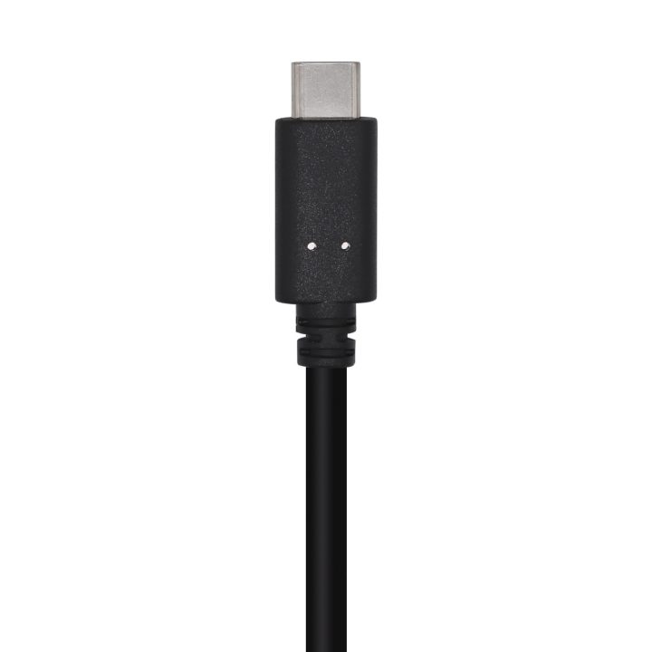 AISENS USB 3.1 Gen 2 10 Gbps 3 A Cable, Type C/M-A/M, Black, 0.5m