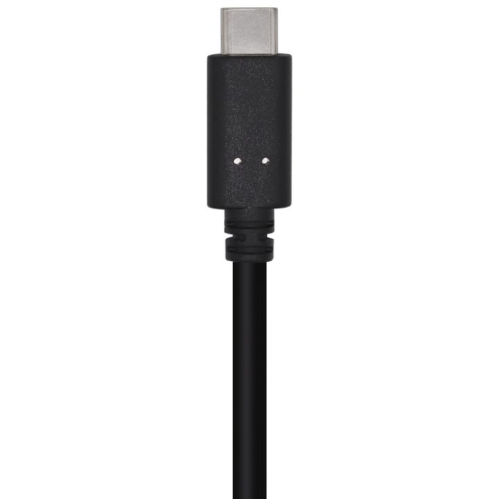AISENS Cable USB 3.1 Gen 2 10 Gbps 3 A, Tipo C/M-A/M, Negro, 0.5m
