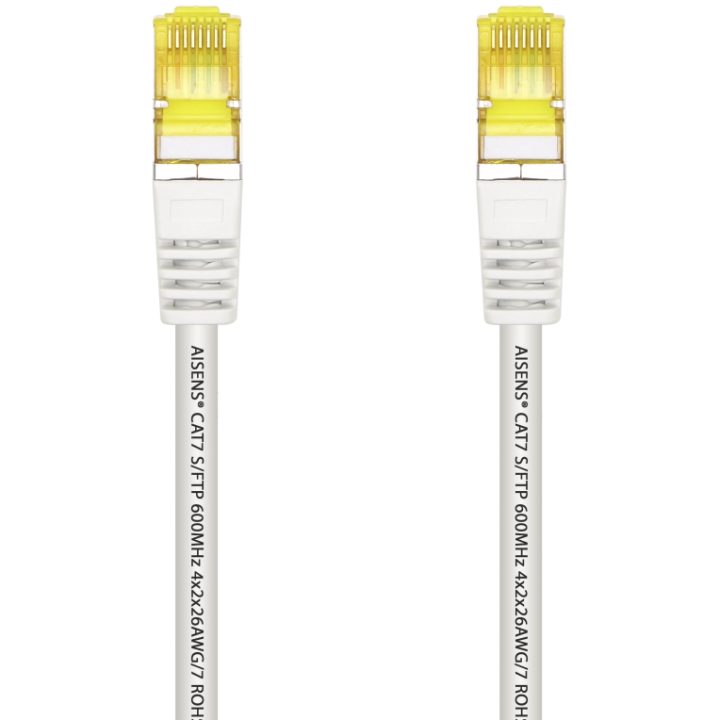 AISENS Patch Cable RJ45 LSZH Cat.7 600 MHz S/FTP PIMF AWG26, Yellow…