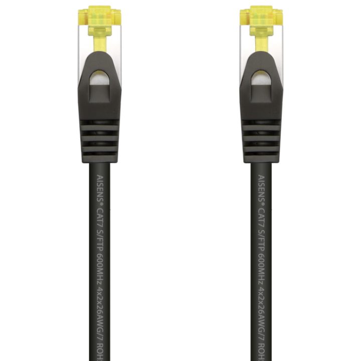 AISENS Patch Cable RJ45 LSZH Cat.7 600 MHz S/FTP PIMF AWG26, Yellow…