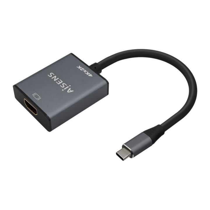 AISENS Conversor de Alumínio USB-C para HDMI 4K@30Hz, USB-C/M-HDMI/H…