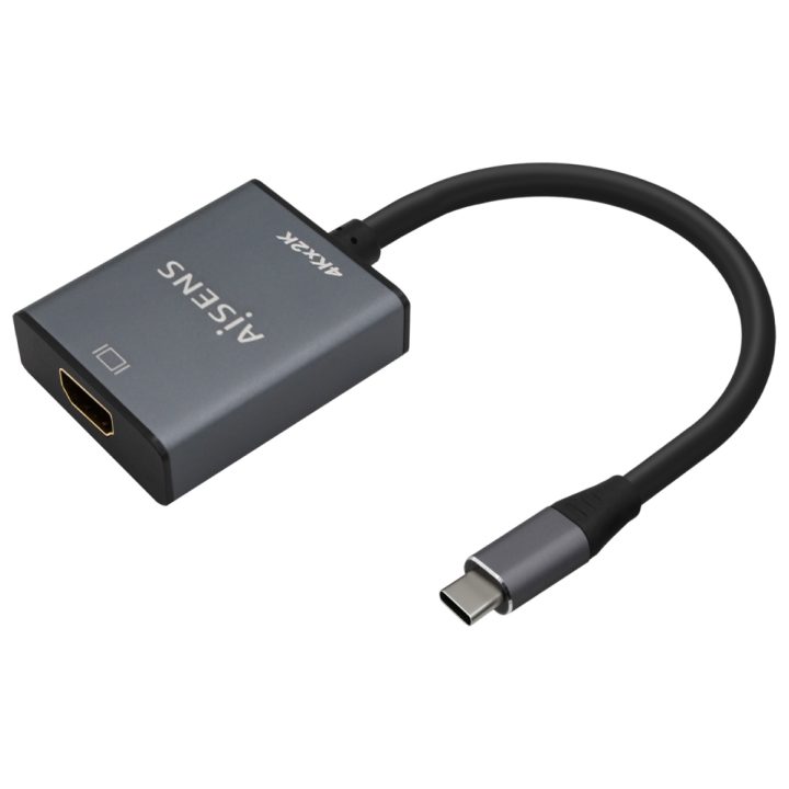 AISENS Conversor de Alumínio USB-C para HDMI 4K@30Hz, USB-C/M-HDMI/H…