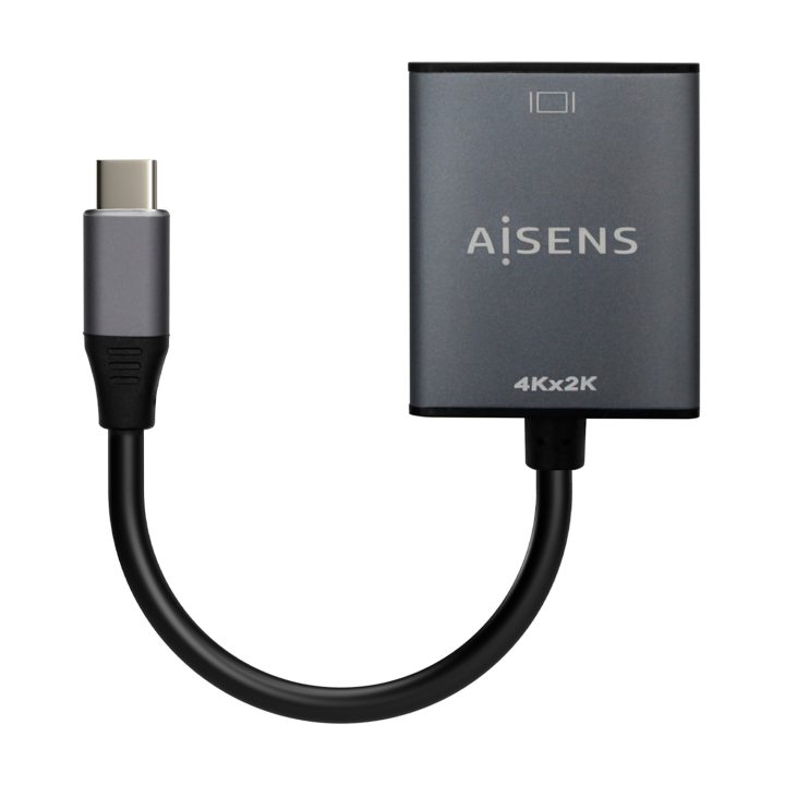 AISENS Conversor de Alumínio USB-C para HDMI 4K@30Hz, USB-C/M-HDMI/H…