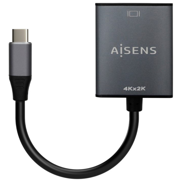 AISENS Aluminum USB-C to HDMI 4K@30Hz Converter, USB-C/M-HDMI/H…