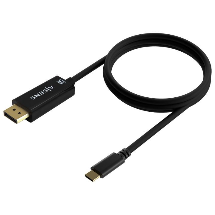 AISENS Cable Conversor USB-C a Displayport 8K@60Hz, USB-C/M-DP/M…