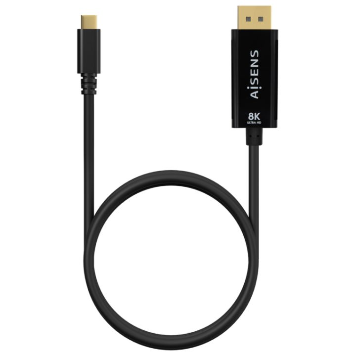 AISENS Cable Conversor USB-C a Displayport 8K@60Hz, USB-C/M-DP/M…