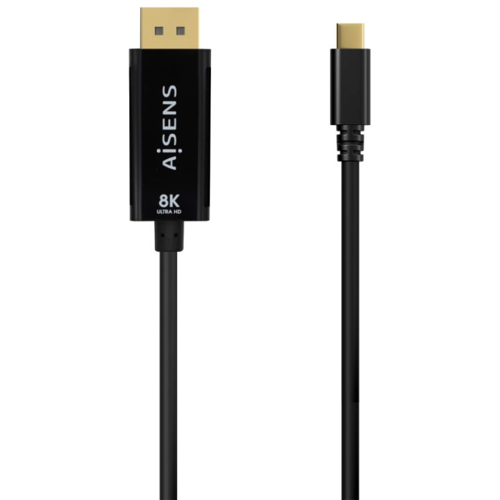 AISENS Cabo Conversor USB-C para DisplayPort 8K@60Hz, USB-C/M-DP/M…