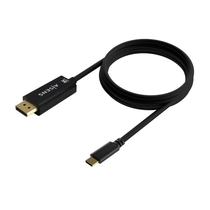 AISENS Cabo Conversor USB-C para DisplayPort 8K@60Hz, USB-C/M-DP/M…