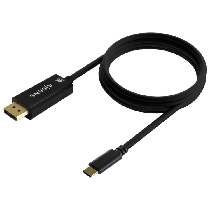 AISENS Cabo Conversor USB-C para DisplayPort 8K@60Hz, USB-C/M-DP/M…