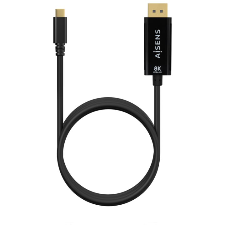 AISENS Cable Conversor USB-C a Displayport 8K@60Hz, USB-C/M-DP/M…
