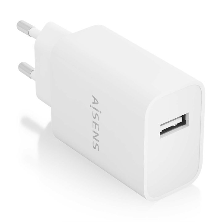 AISENS High Efficiency 10W USB Charger, 5V/2A, White