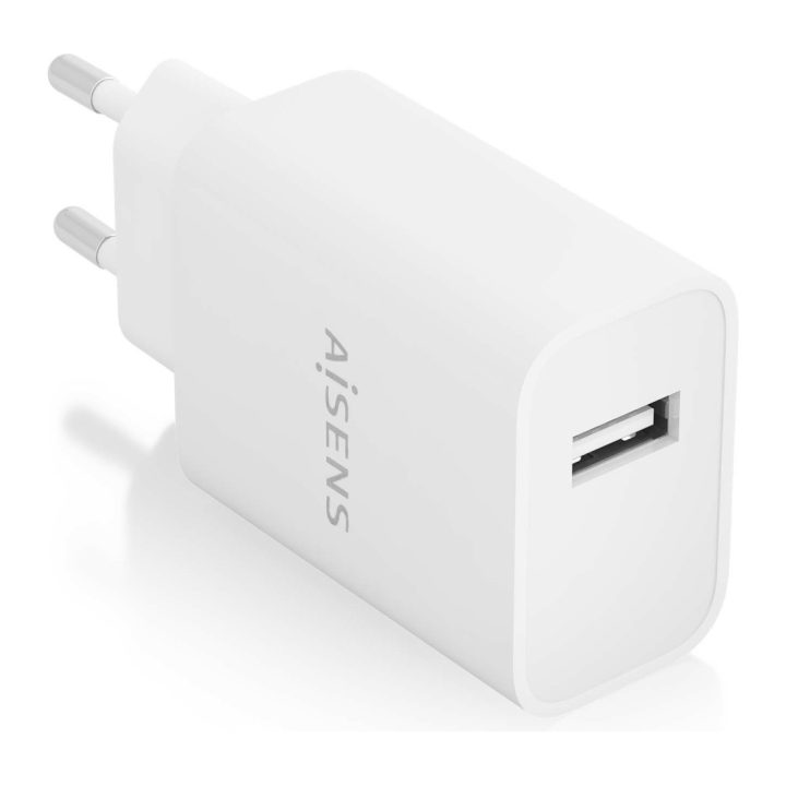 AISENS High Efficiency 10W USB Charger, 5V/2A, White