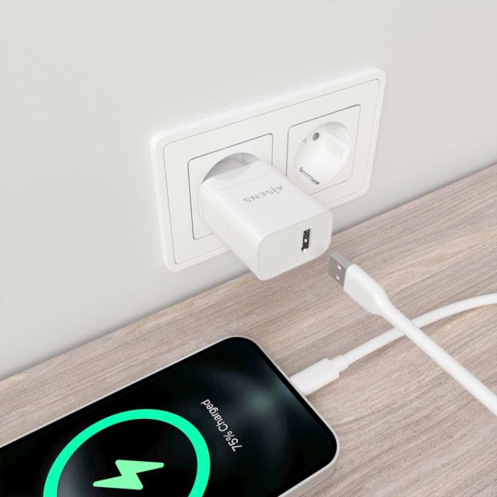 AISENS High Efficiency 10W USB Charger, 5V/2A, White