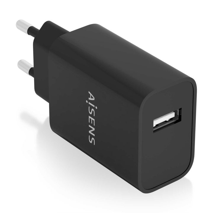 AISENS Carregador USB 10W alta eficiência, 5V/2A, Branco