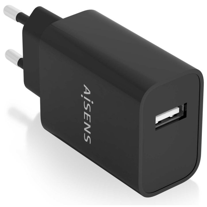 AISENS Carregador USB 10W alta eficiência, 5V/2A, Branco