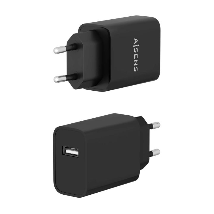 AISENS Cargador USB 10W alta eficiencia, 5V/2A, Blanco