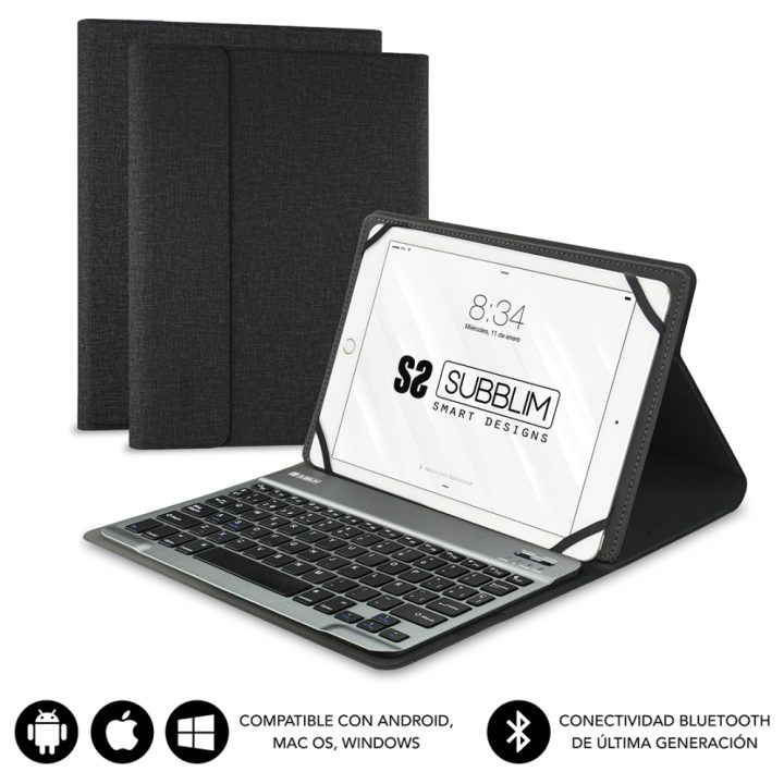 Subblim Capa com Teclado KEYTAB PRO BLUETOOTH 10,1" Preto…