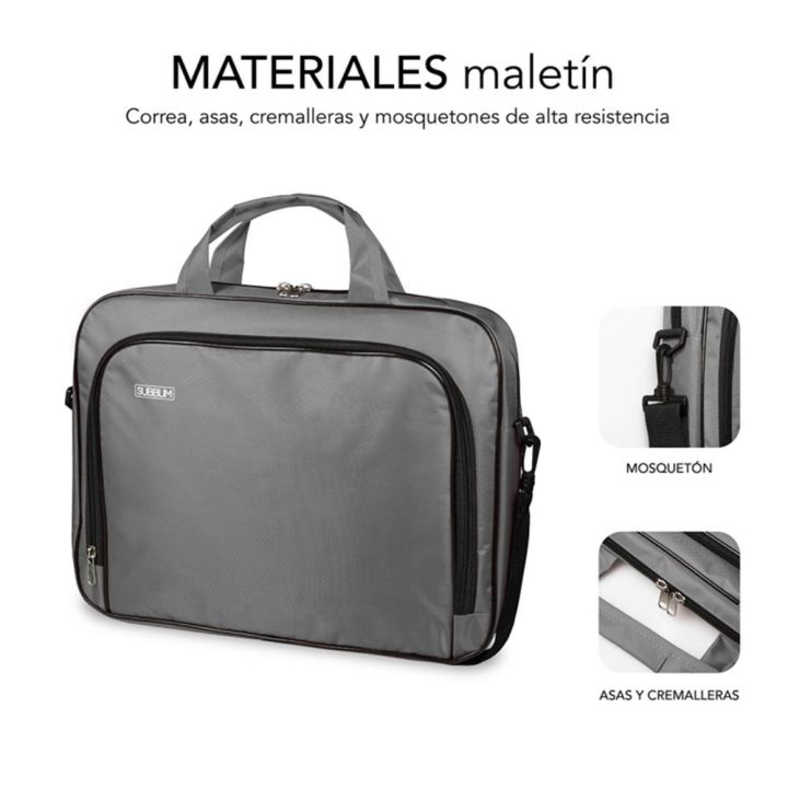 Maletin Subblim oxford para portatil 15.4 pulgadas-16 pulgadas gris…