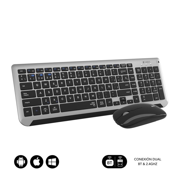 Subblim Teclado con Ratón Bluetooth + 2.4G Combo Dual Prestige…