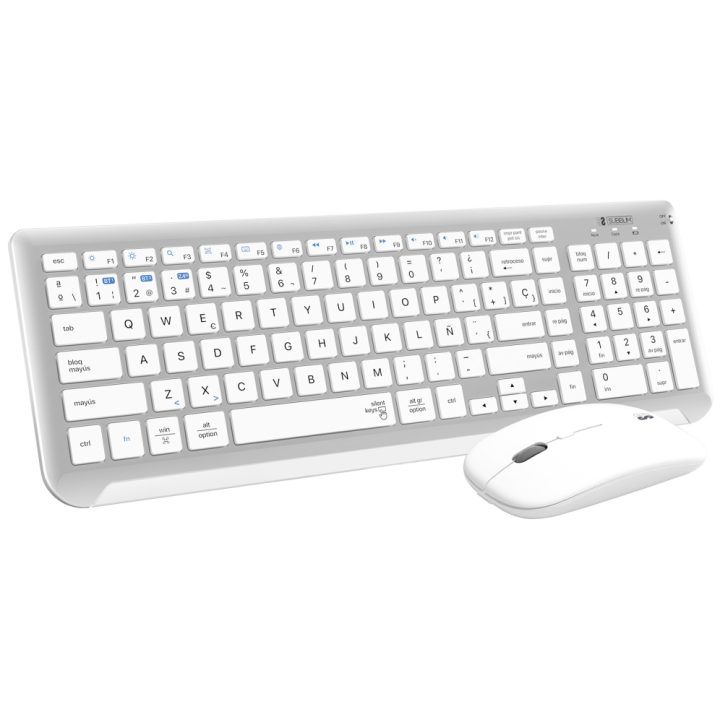 Subblim Bluetooth + 2.4G Dual Prestige Extended Keyboard and Mouse…