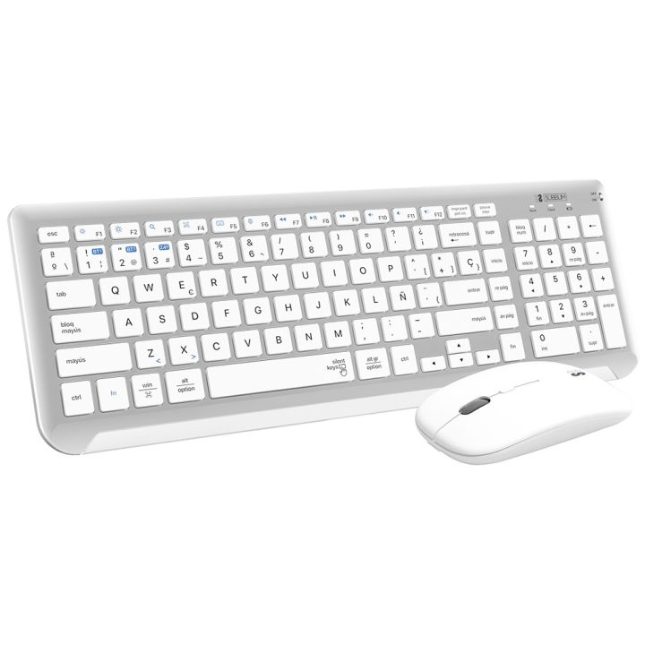 Subblim Bluetooth + 2.4G Dual Prestige Extended Keyboard and Mouse…