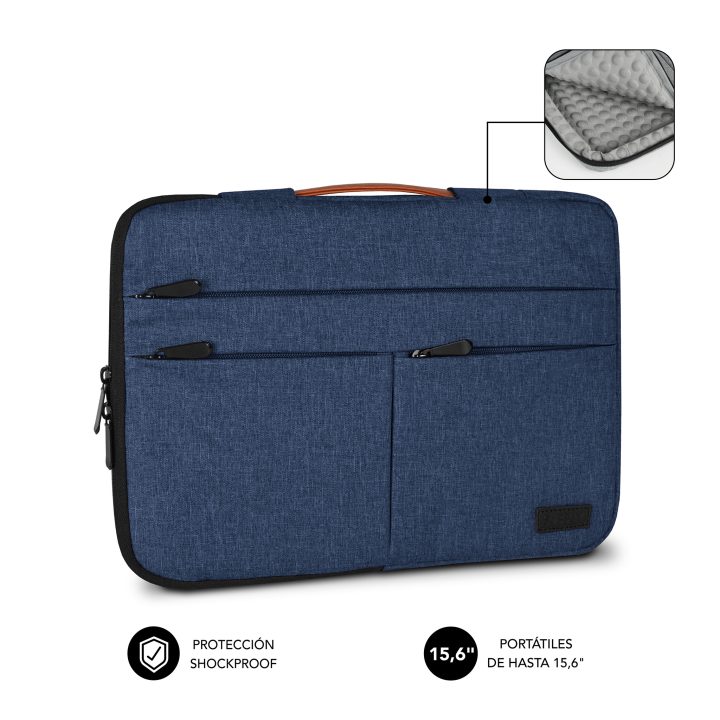 Funda Subblim air padding 360 sleeve para portatil 15.6 pulgadas azul…
