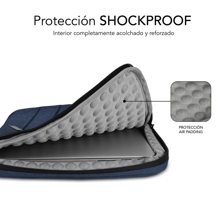 Capa Subblim air padding 360 sleeve para portátil 15,6 polegadas azul…