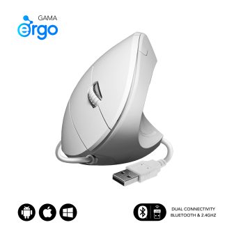 Raton Subblim glide vertical ergo blanco (SUBMO-EDGVU02)
