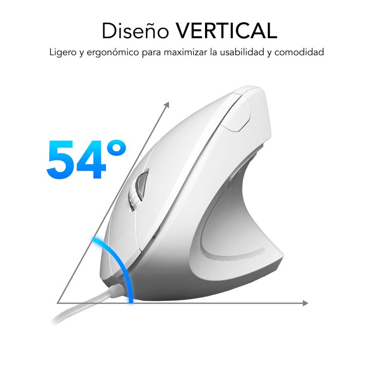 Raton Subblim glide vertical ergo blanco (SUBMO-EDGVU02)
