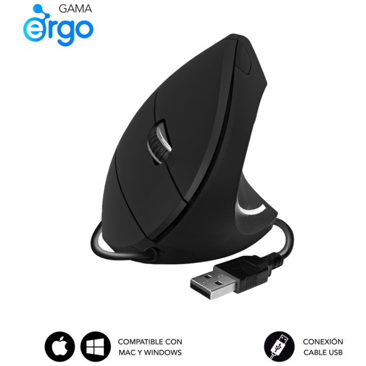 Raton Subblim glide vertical ergo blanco (SUBMO-EDGVU02)
