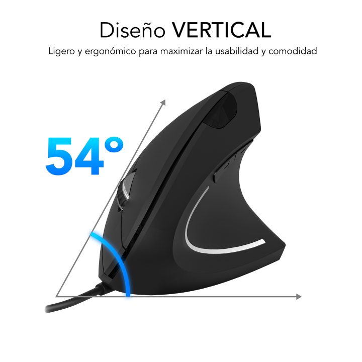 Subblim Glide Vertical Ergo Mouse White (SUBMO-EDGVU02)